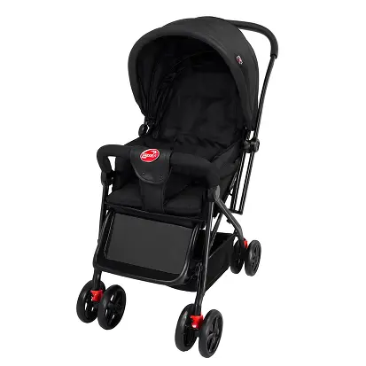 Carrinho de Bebê Dardara — Preto (1/1)