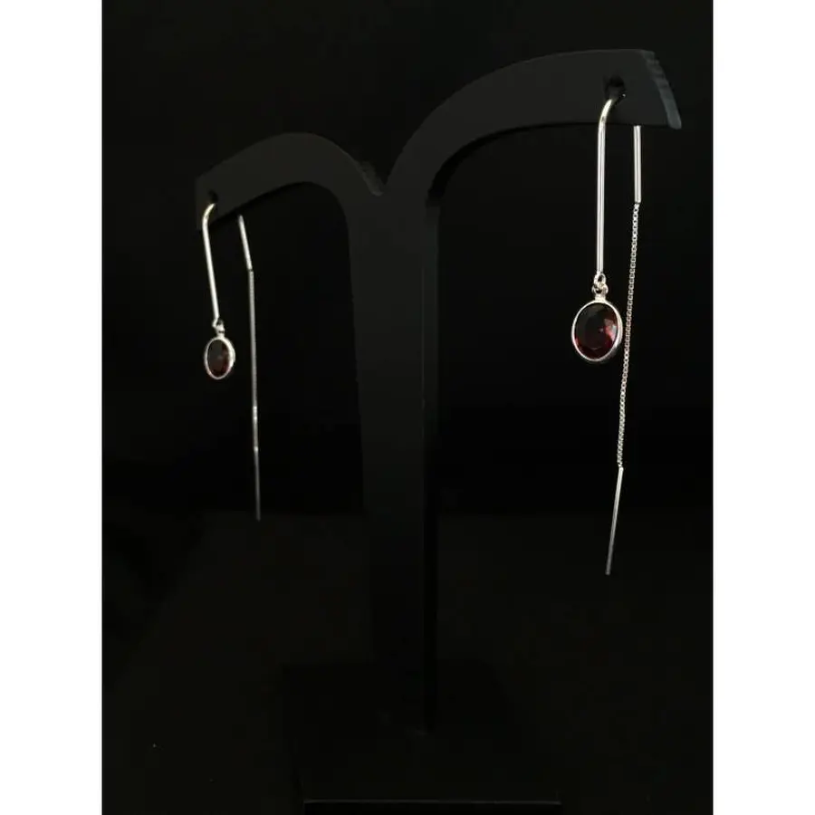 BR ANZOL C/ZIRC.OVAL E VENEZIANA PRATA