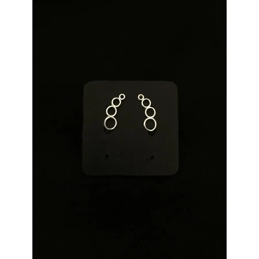 BR EARCUFF BOLINHAS VAZ. PRATA