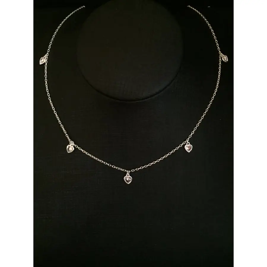 GARG CHOCKER CORACAO ZIRC PEND PRATA