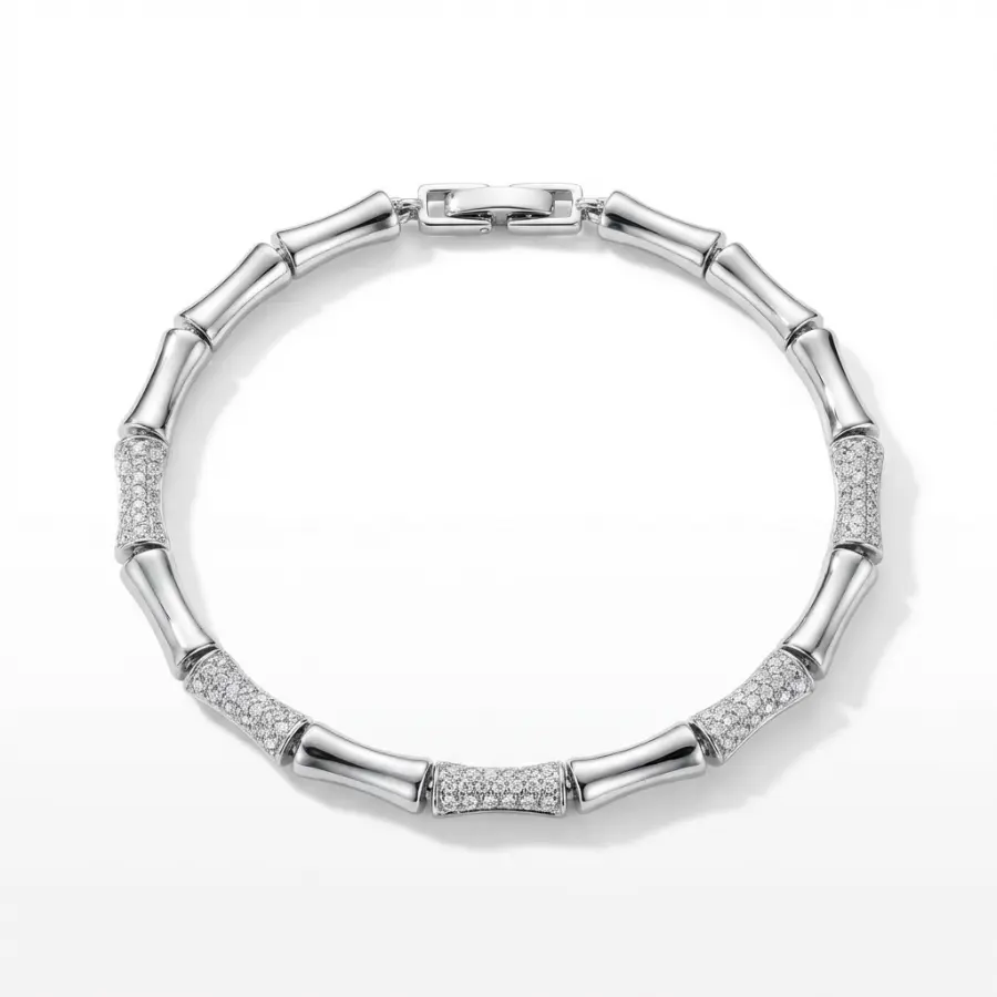 Pulseira Cravejada em Zircônia 