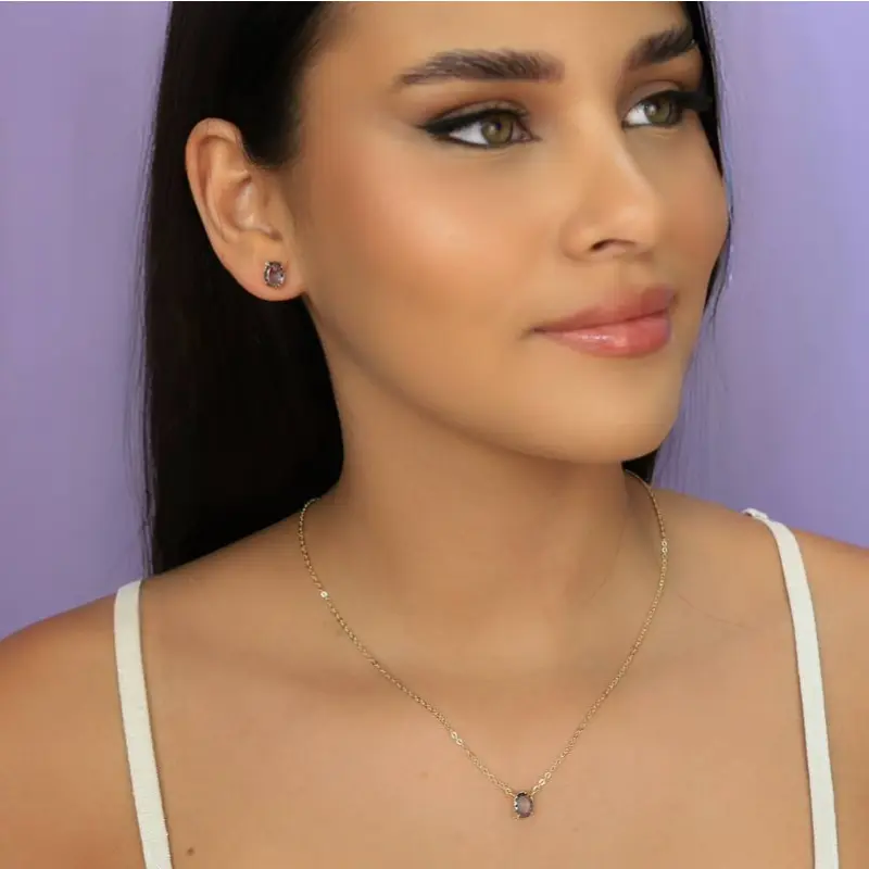 Conjunto Delicado com Detalhe em Zircônia 