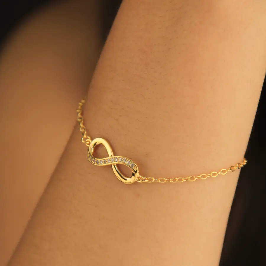 Pulseira Infinito Cravejada 