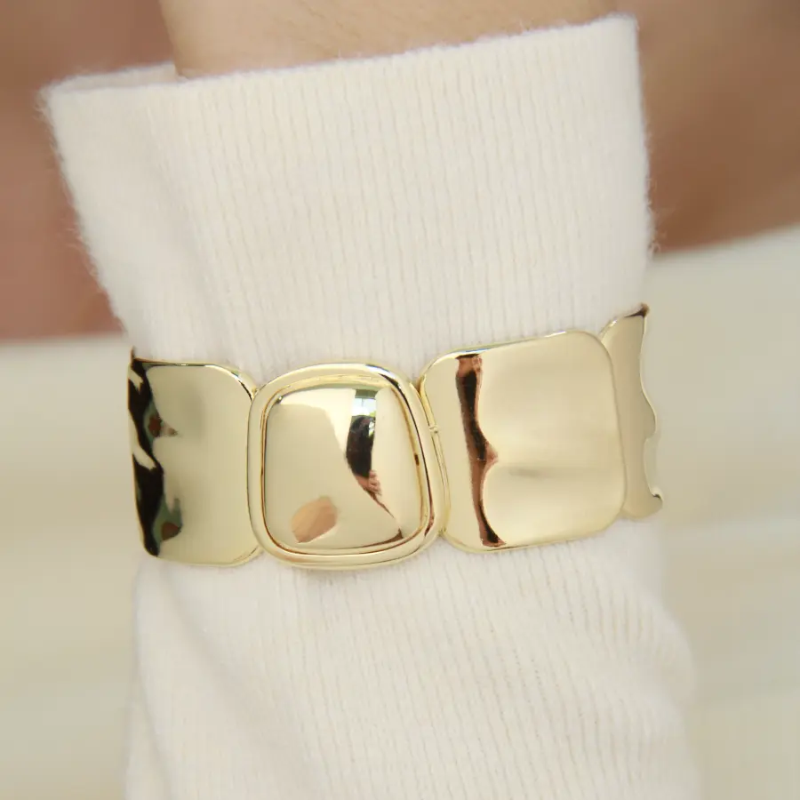 Bracelete Orgânico Liso Bold 