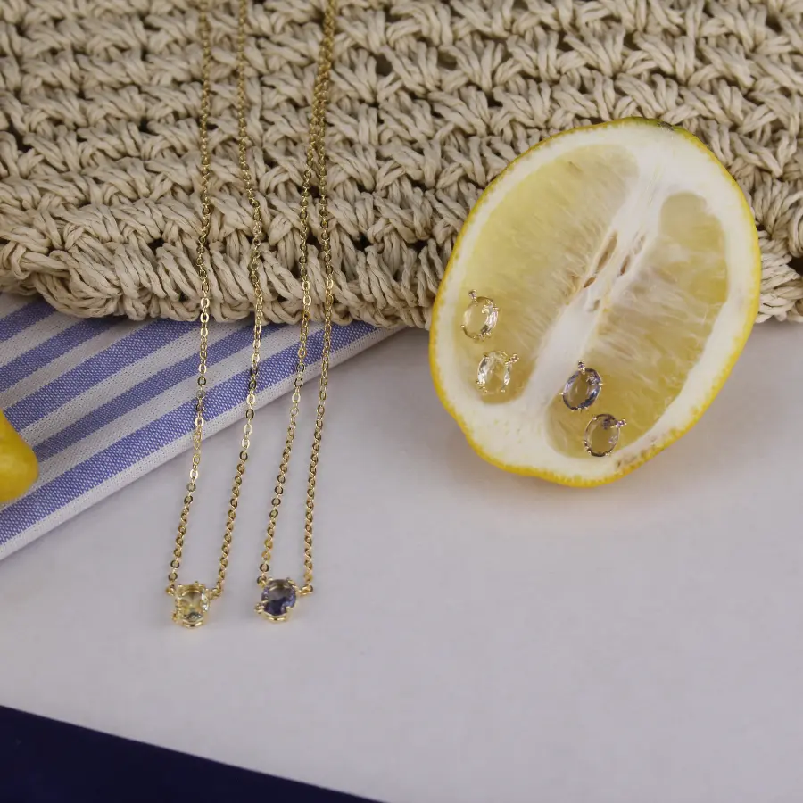 Conjunto Delicado com Detalhe em Zircônia 