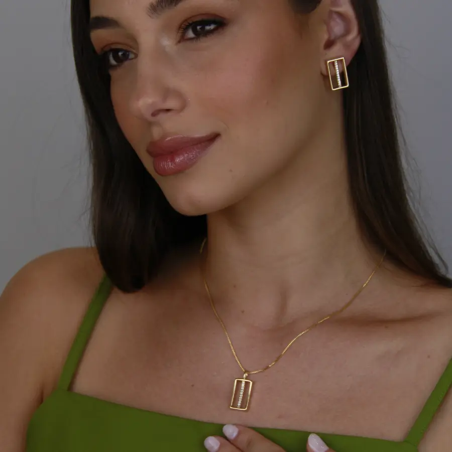 Conjunto Cravejado 