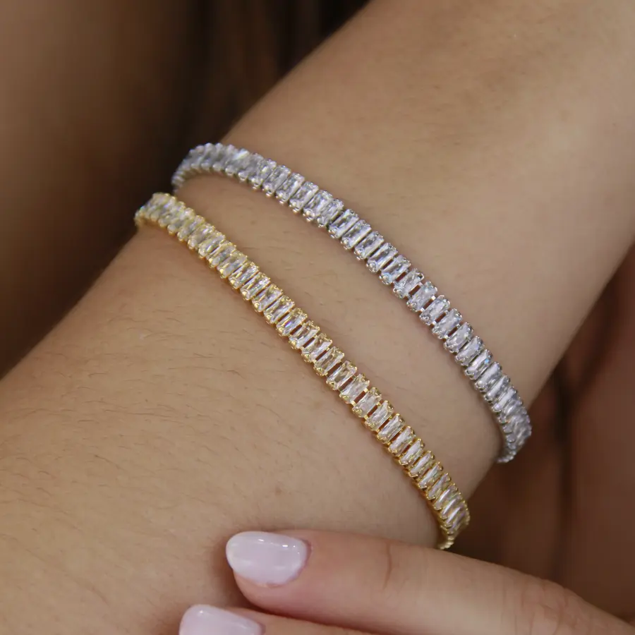 Pulseira Riviera Baguete 