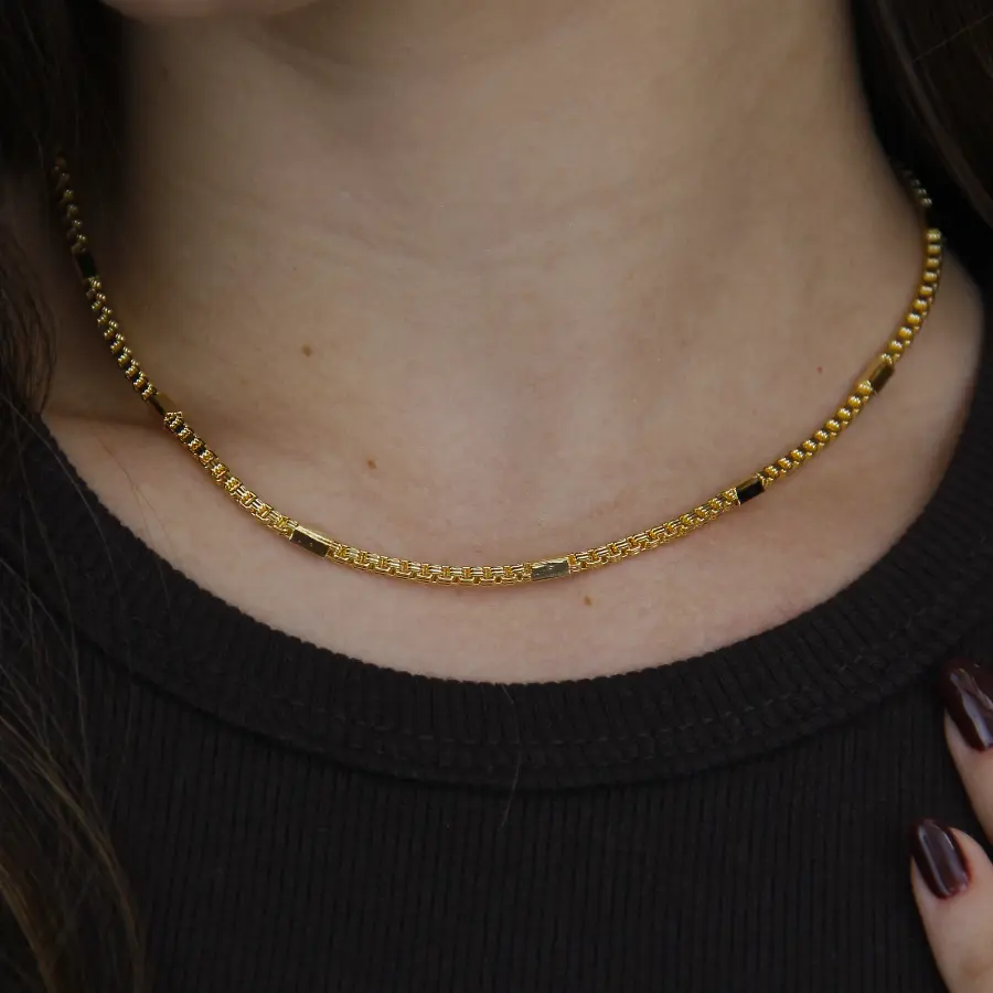 Choker Veneziana 2.5 Trabalhada 