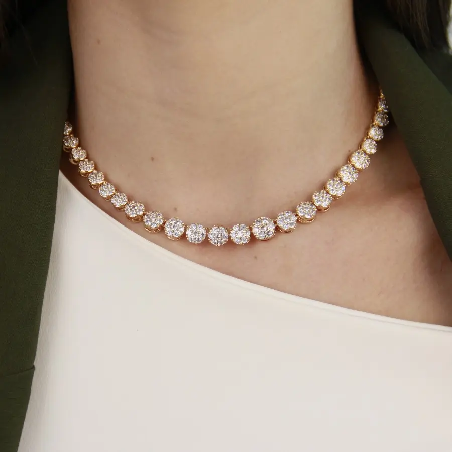 Conjunto Luxo Cravejado em Zircônia 