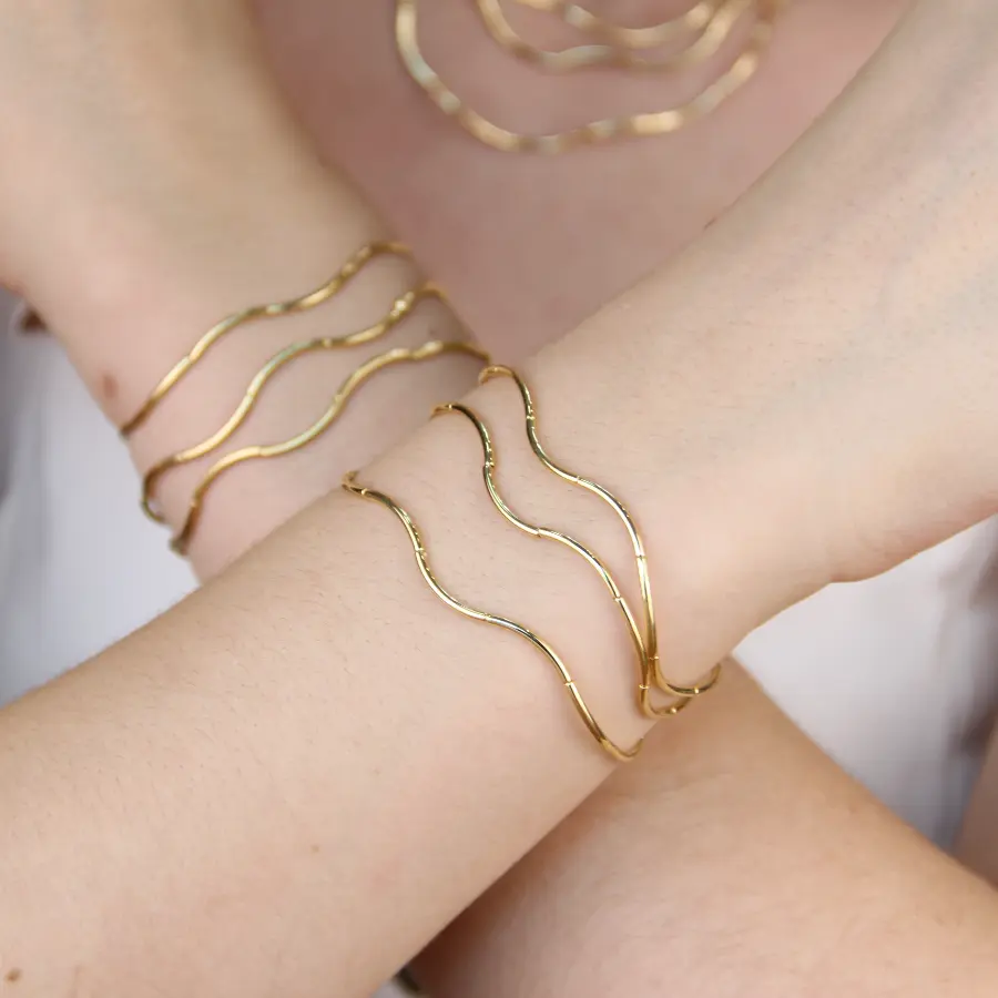 Trio de Pulseiras Orgânicas