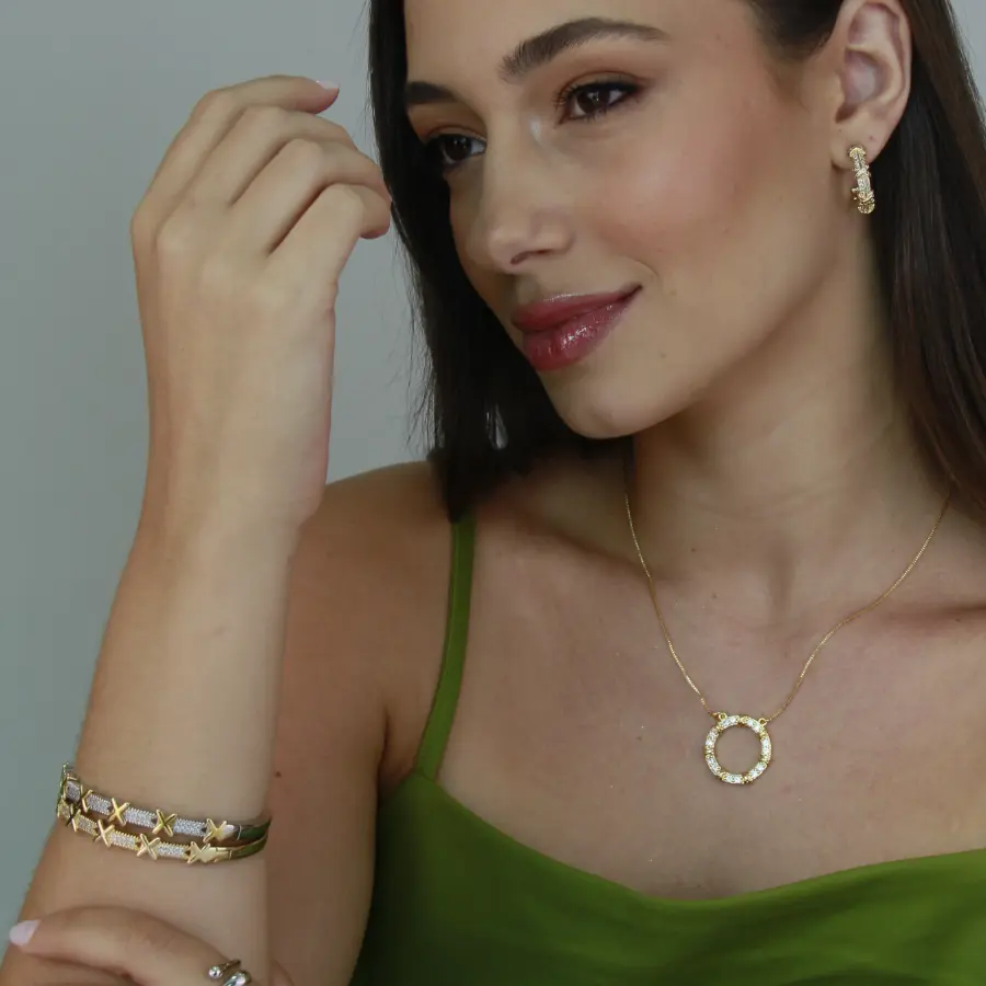 Bracelete Inspiração Cravejado 