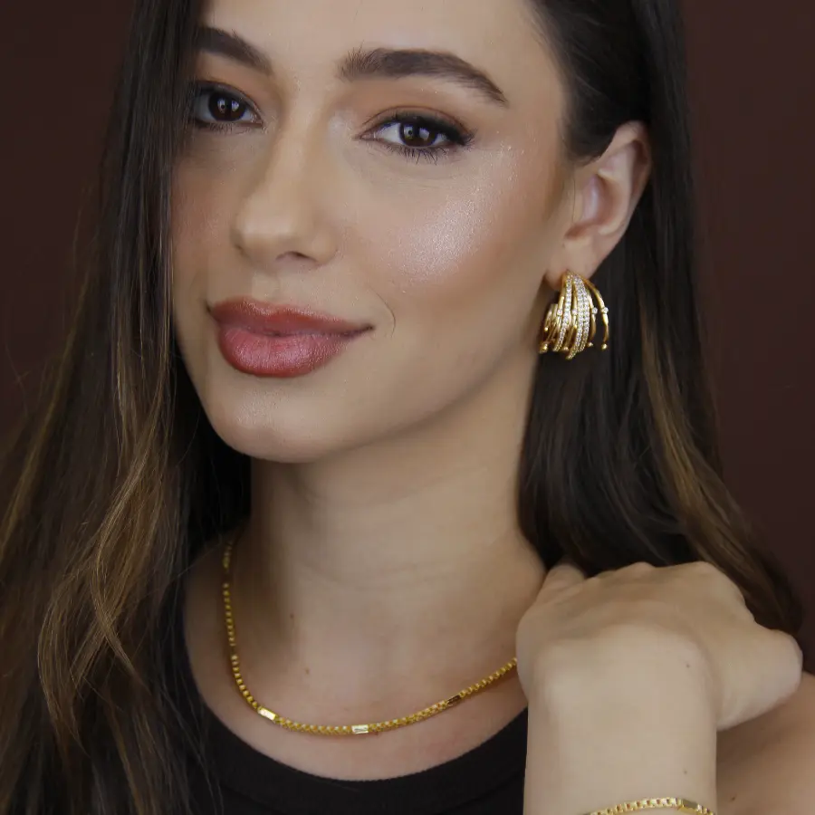 Choker Veneziana 2.5 Trabalhada 